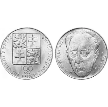 Ag 100 Koruna 1990, Bohuslav Martinů mince