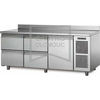 Coldline Chladící stůl TA17/3M s deskou a zadním lemem Varianta: Chladící stůl TA17/3M s deskou a zadním lemem