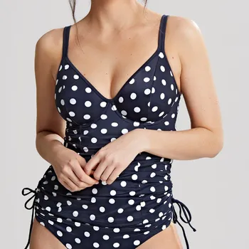 Dámské plavky Panache - Anya riva spot tankiny nevyztužené navy/vanilla 75J SW1451