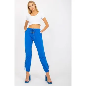 Dámské tepláky s vysokým pasem BRANDY modré