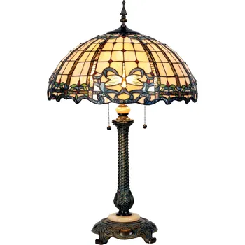 Lampička Clayre & Eef Tiffany Dragonfly 2xE27 60W