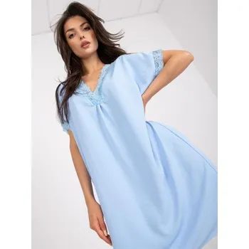 Dámské šaty Dámské šaty s krajkou oversize DALLAS světle modré