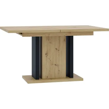 Jídelní stůl Jídelní rozkládací stůl JANGA, dub artisan/černá