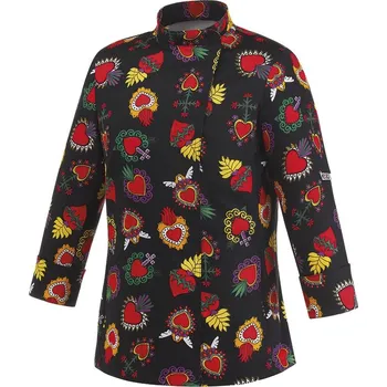 Gastro oděv EGOchef Dámský rondon Srdce 100% bavlna S E-1002139AS