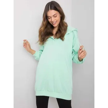 Dámská mikina Dámská mikina s kapucí OLIVE mátově zelená