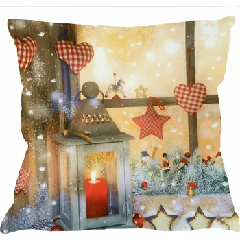 Povlak na dekorativní polštářek Fotonávlek, povlak na polštářek 40 x 40 Lucerna a srdíčka