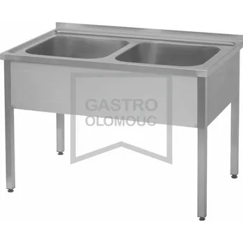 Nerezový dřez OEM Dřez - 160x70, nádoby 2x 70x50x25 cm Varianta: Dřez - 160x70, nádoby 2x 70x50x25 cm