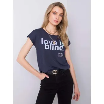 Dámské tričko Dámské tričko s nápisem STITCH & SOUL námořnické modré