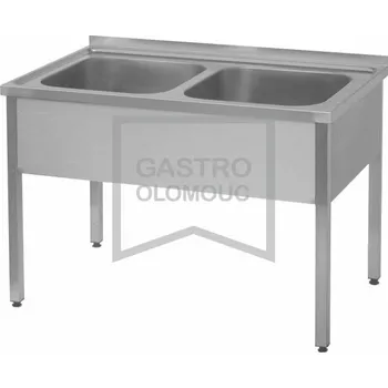 Nerezový dřez OEM Dřez 1400x700x850 mm (2x 600x500x300 mm) Varianta: Dřez 1400x700x850 mm (2x 600x500x300 mm)