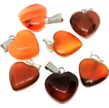 Náramek Karneolové srdíčko malé 1,5 cm – symbol lásky a vitality