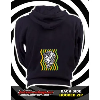 Pánská mikina TEKNOSHOP LADY tekno mikina na zip s kapucí s potiskem M černá