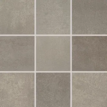 Obklad Extra, dlaždice slinutá, 10x10 cm, hnědošedá