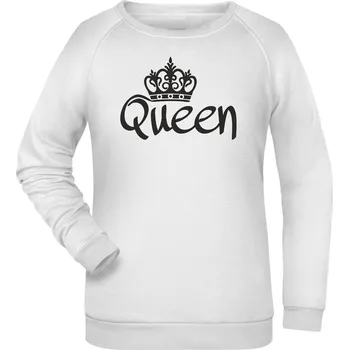 Pánská mikina TUKAN AGENCY Dámská mikina basic Queen Barva: Bílá, Velikost: S