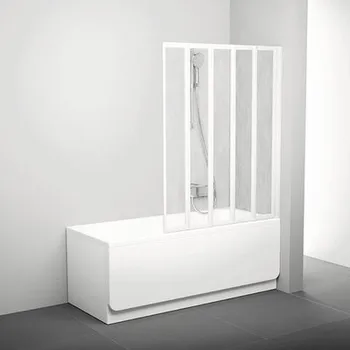 Zástěna na vanu RAVAK Supernova VS5 bílá+rain 794E010041