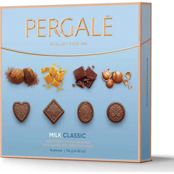 Čokoláda Pergale Mléčná bonboniéra Milk Classic collection 114g