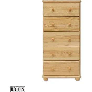 Ložnice ImportWorld Komoda Mathew masiv v122 x š55 x h47 cm (Barva dřeva: Šedá)