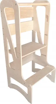 Dětská židle Montessori učící věž 85 cm přírodní