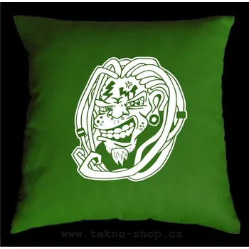 Dekorativní polštářek TEKNOSHOP System Dread tekno polštářek s potiskem modrý