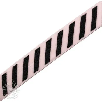 Lemovací guma STRIPE 20 mm light pink