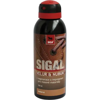 Přípravek pro údržbu obuvi Sigal Velur a Nubuk - bezbarvý