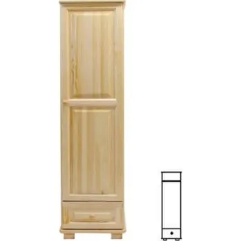 Šatní skříň ImportWorld Šatní skříň z masivu Roman věšák (Barva dřeva: Olše)