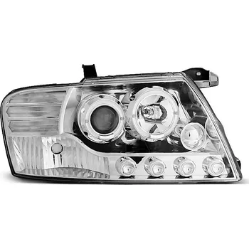 Přední světlomet TUNING-TEC Přední světla Mitsubishi Pajero V60 01-06 Angel Eyes - chrom