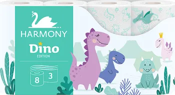 Toaletní papír Harmony Dino 3vrstvý 8 ks
