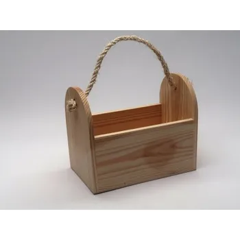 Dřevěný nosič s provázkem