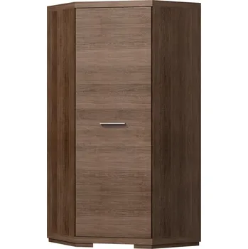 Šatní skříň Eoshop Šatní skříň rohová SEVAG S-38 (Barva dřeva: Santana-tmava)