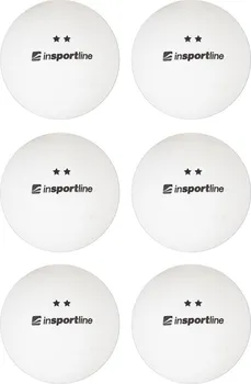 Pingpongový míček inSPORTline Elisenda S2 6 ks bílé
