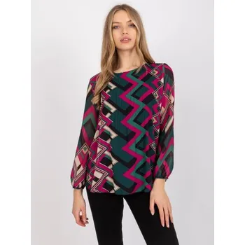 Dámská halenka Dámská halenka pro všední den VIRGINIA zeleno-fialová