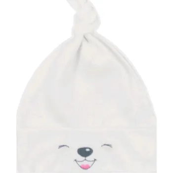 Kojenecká čepice Bavlněná kojenecká čepička Bobas Fashion Lucky krémová, vel. 68 (4-6m)