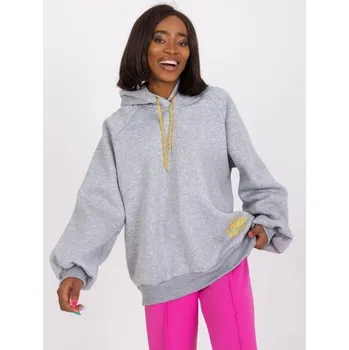 Dámská mikina Dámská mikina melanžová bavlněná DIEGO šedá