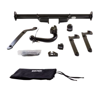 Tažné zařízení Brink tažné zařízení Odnímatelné včetně TowTec elektropřípojky 7pólové univerzální - MAZDA 2 Šikmá zadní část