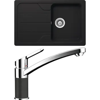 Granitový dřez Set Schock S25-5 (dřez Formhaus D-100S Onyx + baterie SC-90 Onyx)