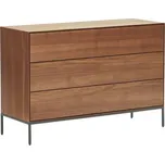 Ořechová komoda Kave Home Vedrana 110 x 40 cm