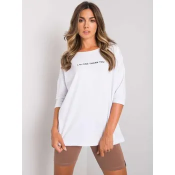 Dámské tričko Dámská halenka s nápisem KAYLYN Bílá