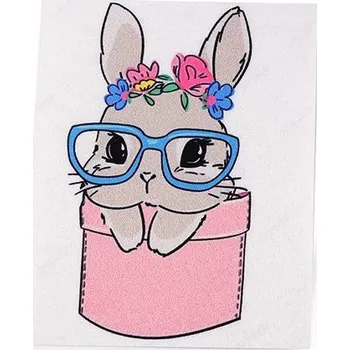 Nažehlovačka, zajíc, 8x10 cm