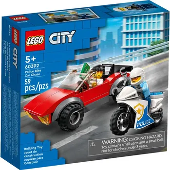 Stavebnice LEGO LEGO City 60392 Honička auta s policejní motorkou