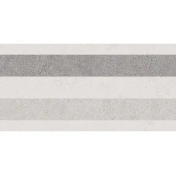 Obklad Block, WARV4080, dekor, 30 x 60 cm, světle šedá