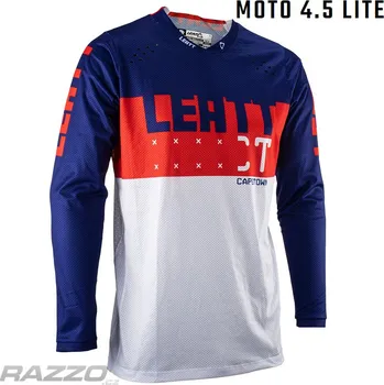 cyklistický dres Pánský MX dres LEATT Moto 4.5 Lite Jersey Royal 2023 XL