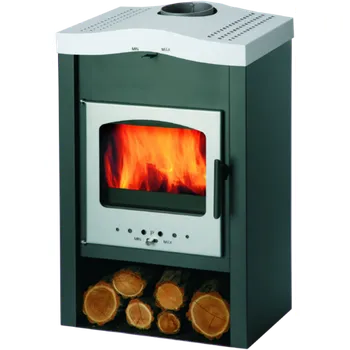 Krbová kamna HAAS + SOHN Rukov, s.r.o. HAAS+SOHN Vaasa Plus V antracit/stříbrná Barva: antracit/dvířka a víko stříbrné