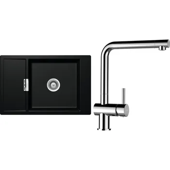 Granitový dřez Set Schock S5-8 (dřez Mono D-100XS Magma + baterie Epos Chrom)