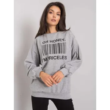 Dámská mikina Dámská mikina s potiskem BASILE šedá