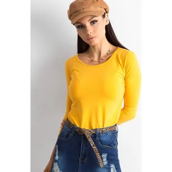 Dámské tričko Dámská halenka MONA tmavě žlutá
