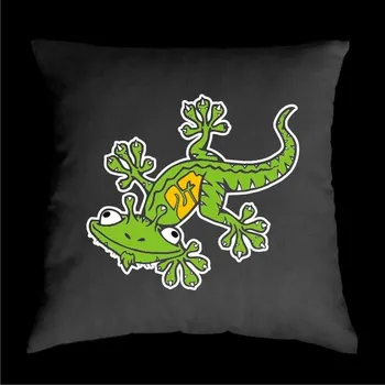 Dekorativní polštářek TEKNOSHOP Lizard tekno polštářek s potiskem červený