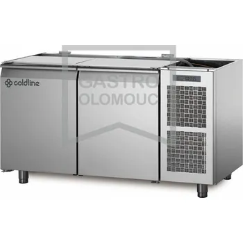 Coldline Chladící stůl TS13/1M bez vrchní desky Varianta: Chladící stůl TS13/1M bez vrchní desky