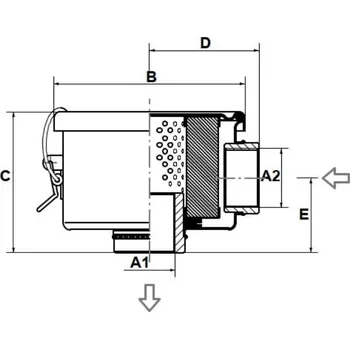Náhradní papírový filtr&nbsp;5÷7 µm pro vývěvu Velikost filtru papírového filtru 5÷7: 1"1/4