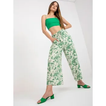 Dámské kalhoty Dámské kalhoty z lehké vzorované látky SUBLEVEL světle béžové