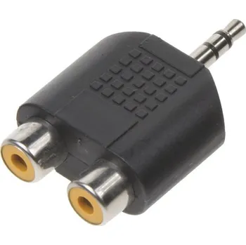 Audio redukce redukce Jack 3,5mm samec/2xCINCH samice pc7-223